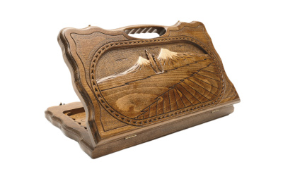 Нарды резные "Арарат" с ручкой 40, Haleyan