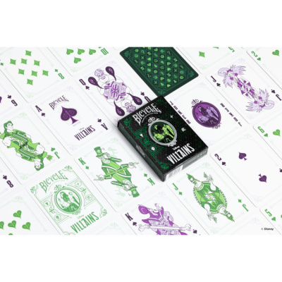 картинка Карты "Bicycle Disney Villains Standard Index green" от магазина Gamesdealer.ru