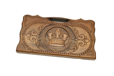 картинка Нарды резные "Корона" с ручкой 50, Haleyan от магазина Gamesdealer.ru