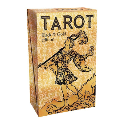 Карты Таро "TAROT GOLD AND BLACK EDITION" Lo Scarabeo / Золотое и Черное Издание Таро