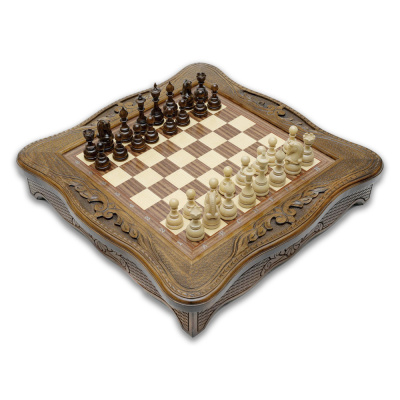 Шахматы резные в ларце 50, Haleyan