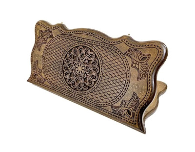 Нарды резные "Тёмный Узор 3" 50, Mirzoyan