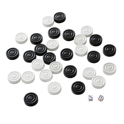 картинка Фишки для нард "Кировские" пластмассовые с кубиками от магазина Gamesdealer.ru