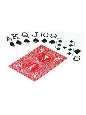 картинка Карты "Bicycle Pinochle Jumbo Index Red" от магазина Gamesdealer.ru