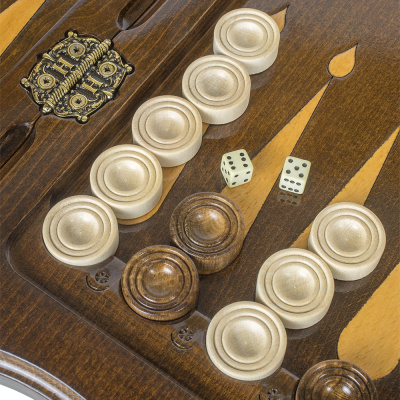 картинка Нарды резные "Битва львов" с ручкой 60, Haleyan от магазина Gamesdealer.ru