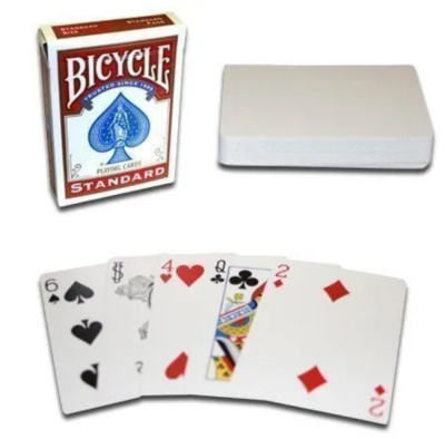 картинка Карты "Bicycle Blank Back Standard Face red" / рубашка пустая, лицо стандарт от магазина Gamesdealer.ru