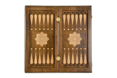 картинка Нарды резные "Золотой Узор 4" 60, Mirzoyan от магазина Gamesdealer.ru