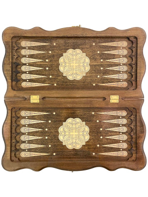 картинка Нарды резные "Тёмный Узор 4" 50, Mirzoyan от магазина Gamesdealer.ru