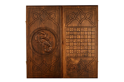 картинка Нарды резные "Скорпион" 60, Mkhitaryan от магазина Gamesdealer.ru