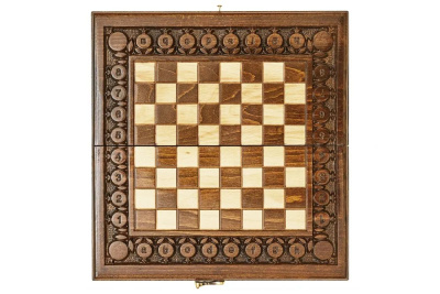 картинка Шахматы + нарды резные с гранатами 50, Haleyan от магазина Gamesdealer.ru