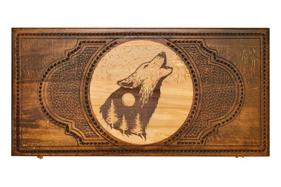 картинка Нарды резные "Волк" 60, Zakaryan от магазина Gamesdealer.ru