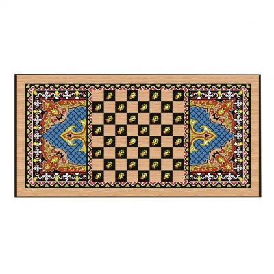 картинка Нарды + Шашки Сирия Голубые средние (Россия, дерево, 50 см), Partida от магазина Gamesdealer.ru