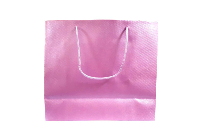 картинка Бумажный подарочный пакет 12х27х30(розовый с бантом) от магазина Gamesdealer.ru