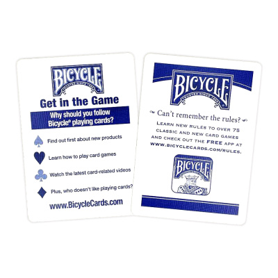 картинка Игральные карты Bicycle Standard 54 карты, синие от магазина Gamesdealer.ru