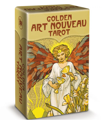 Карты Таро "Golden art Nouveau Tarot mini (New Edition - Gold Printing ink)" Lo Scarabeo / Мини Карт