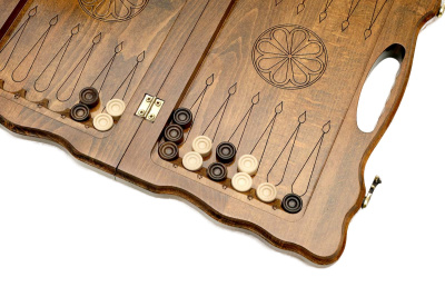 картинка Нарды резные "Тигр" с ручкой 40, Haleyan от магазина Gamesdealer.ru