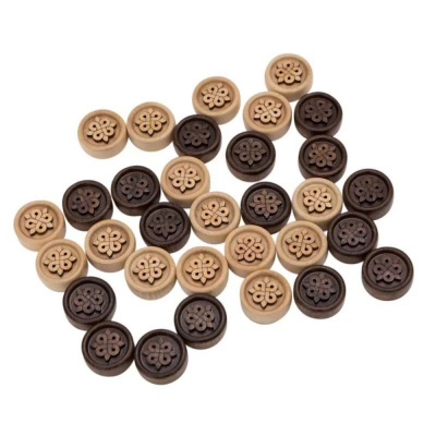 картинка Фишки резные "Узор 1", Mirzoyan от магазина Gamesdealer.ru