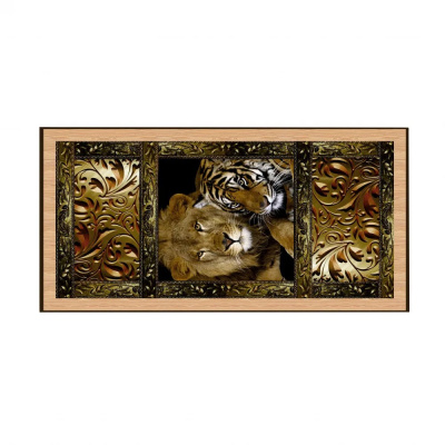 картинка Нарды + Шашки Сирия Львы малые (Россия, дерево, 40 см), Partida от магазина Gamesdealer.ru