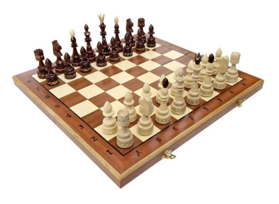 u119FШахматы "Индия-3" 50 см маркетри, Madon (деревянные, Польша)