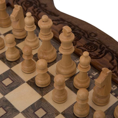 картинка Шахматы резные в ларце 40 с ящиками, Avetyan от магазина Gamesdealer.ru