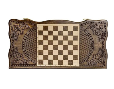 картинка Нарды резные "Тёмный Узор 5" 50, Mirzoyan от магазина Gamesdealer.ru