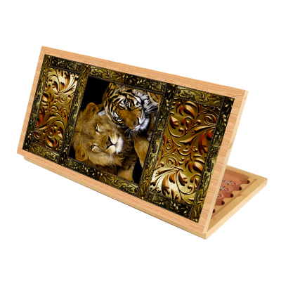 Нарды + Шашки Аравия Львы большие (Россия, дерево, 60 см), Partida