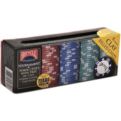 картинка Фишки для покера "Bicycle 8G Clay Chips" от магазина Gamesdealer.ru