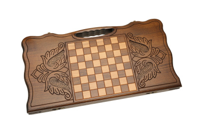 картинка Нарды резные "Тигр" с ручкой, Haleyan от магазина Gamesdealer.ru