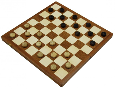 Шашки "Турнирные" (Польша, дерево, 42х21х5 см), Madon