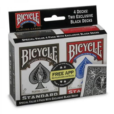 Карты "Bicycle Rider Standard Index 4-pack"