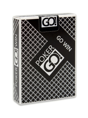 Игральные карты серия "PokerGo" black  54 шт/колода (poker size index jumbo, 63*88 мм)
