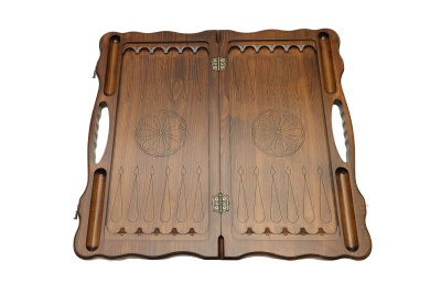 картинка Нарды резные "Корона" с ручкой, Haleyan от магазина Gamesdealer.ru