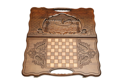 картинка Нарды резные "Рыбак", Haleyan от магазина Gamesdealer.ru