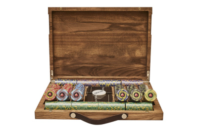 Набор для покера EPT Ceramic на 500 фишек в кейсе из ясеня, Partida