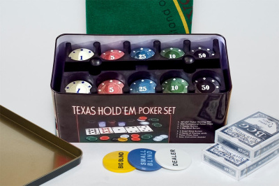 картинка Набор для покера Holdem Light на 200 фишек с номиналом от магазина Gamesdealer.ru