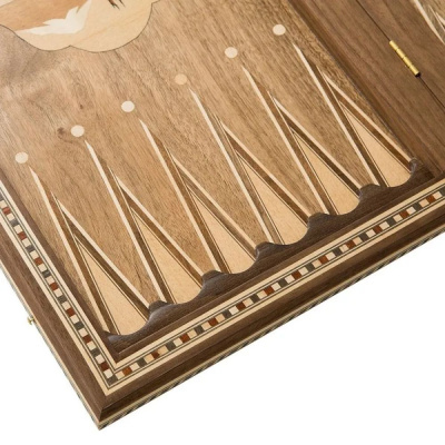 картинка Нарды "Цветок", инкрустация, Zeynalyan от магазина Gamesdealer.ru