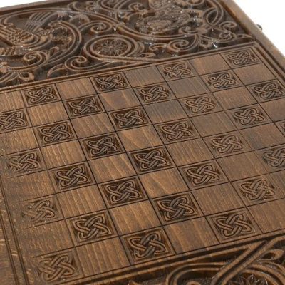 картинка Нарды резные "Орел" Люкс, Haleyan от магазина Gamesdealer.ru