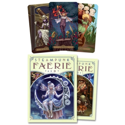 Карты Таро "Steampunk Faerie Tarot Cards" Llewellyn / Таро Фейри в стиле Стимпанк