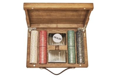 картинка Набор для покера Luxury Ceramic на 200 фишек в кейсе из ясеня, Partida от магазина Gamesdealer.ru