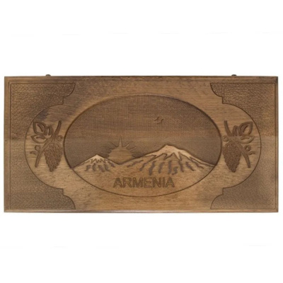 Нарды резные "Рассвет в Армении", Ustyan