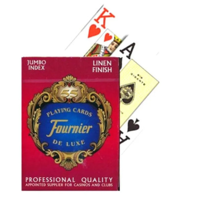 картинка Карты Fournier no 818 g - linen finish red от магазина Gamesdealer.ru