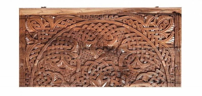 картинка Нарды резные "Орнамент 3" с цельным рисунком, Mkhitaryan от магазина Gamesdealer.ru