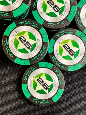 картинка Фишки для игры в покер Black Stars номиналом 25 (25шт) от магазина Gamesdealer.ru