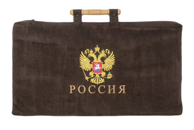 Чехол замшевый "Россия" для больших нард, Haleyan