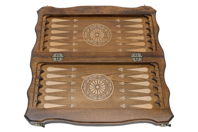 картинка Шахматы + нарды резные "Герб РФ" 50, Haleyan от магазина Gamesdealer.ru