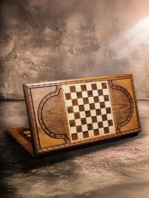 картинка Нарды резные "Золотой Узор 1", Mirzoyan от магазина Gamesdealer.ru