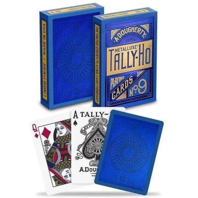 картинка Карты "Tally-ho Metal Standard index blue" от магазина Gamesdealer.ru