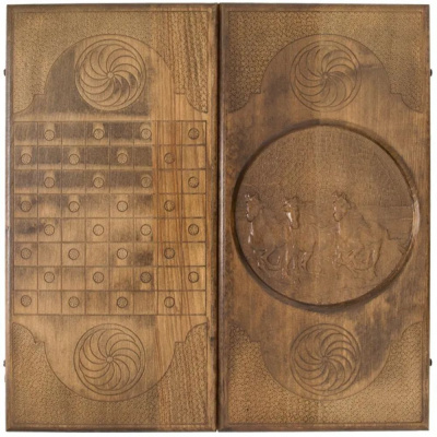 картинка Нарды резные "Тройка Лошадей", Ustyan от магазина Gamesdealer.ru