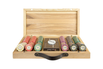 Набор для покера Luxury Ceramic на 300 фишек в кейсе из ясеня v2, Partida