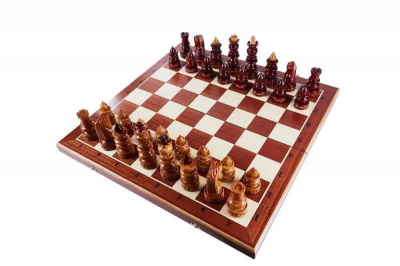 Шахматы "Византийские" 58 см маркетри, Madon (деревянные, Польша)